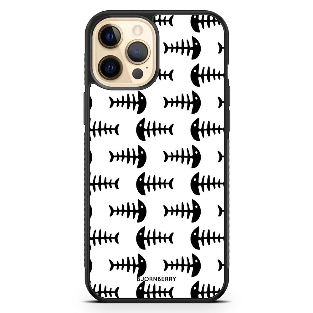 iPhone 12 Pro Max Case - Fish Skeleton