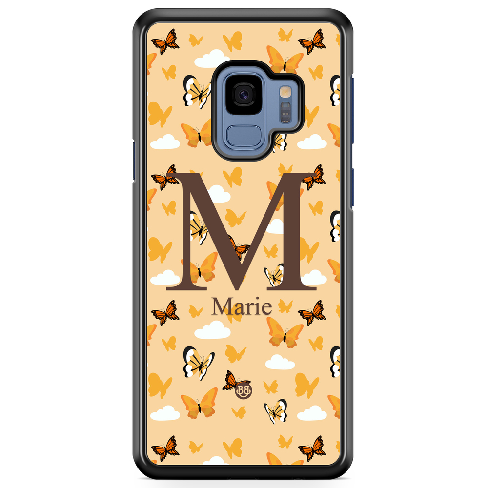 Samsung Galaxy S9 Case Custom - AWAKEN - Orange Butterfly