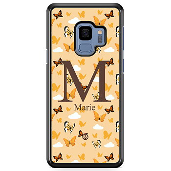 Samsung Galaxy S9 Case Custom - AWAKEN - Orange Butterfly