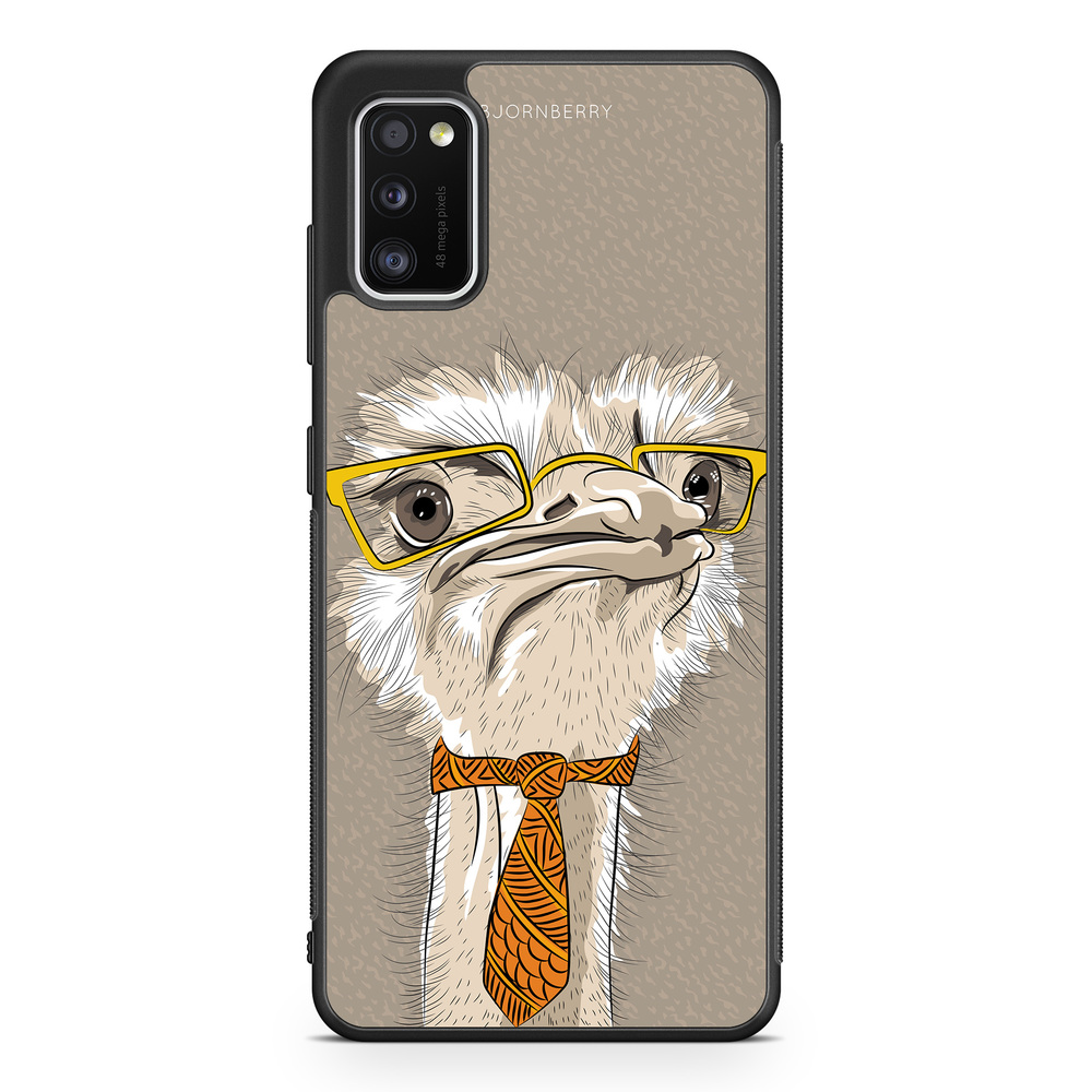 Samsung Galaxy A41 Case - Hipster Ostrich