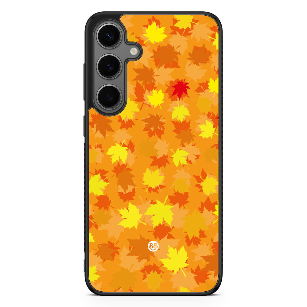 Samsung Galaxy S24 Plus Case - Orange leaves