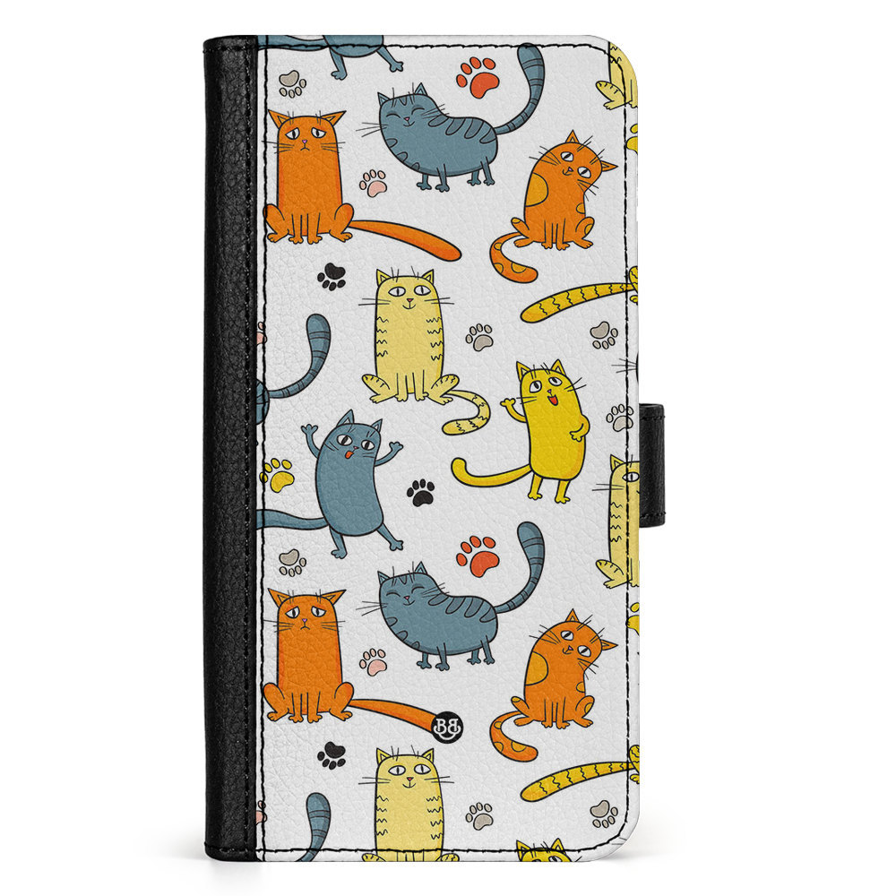 Samsung Galaxy A35 Wallet Case - Cat Pattern