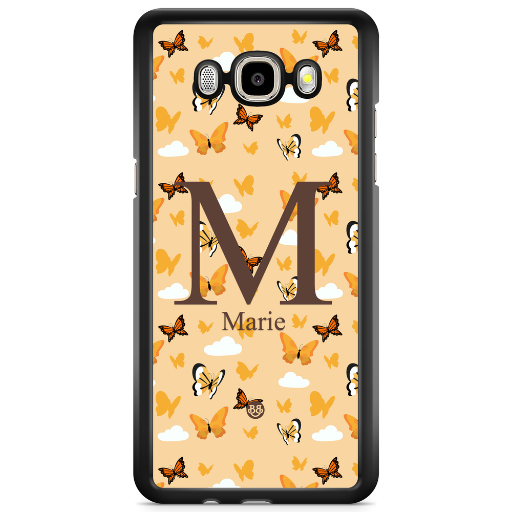Samsung Galaxy J3 (2016) Case Custom - AWAKEN - Orange Butterfly