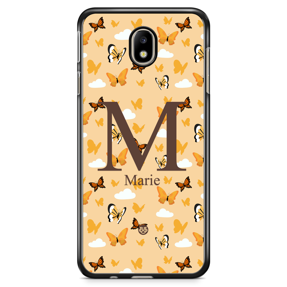 Samsung Galaxy J5 (2017) Case Custom - AWAKEN - Orange Butterfly