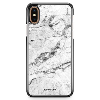 iPhone XS Max Skal - Vit Marmor
