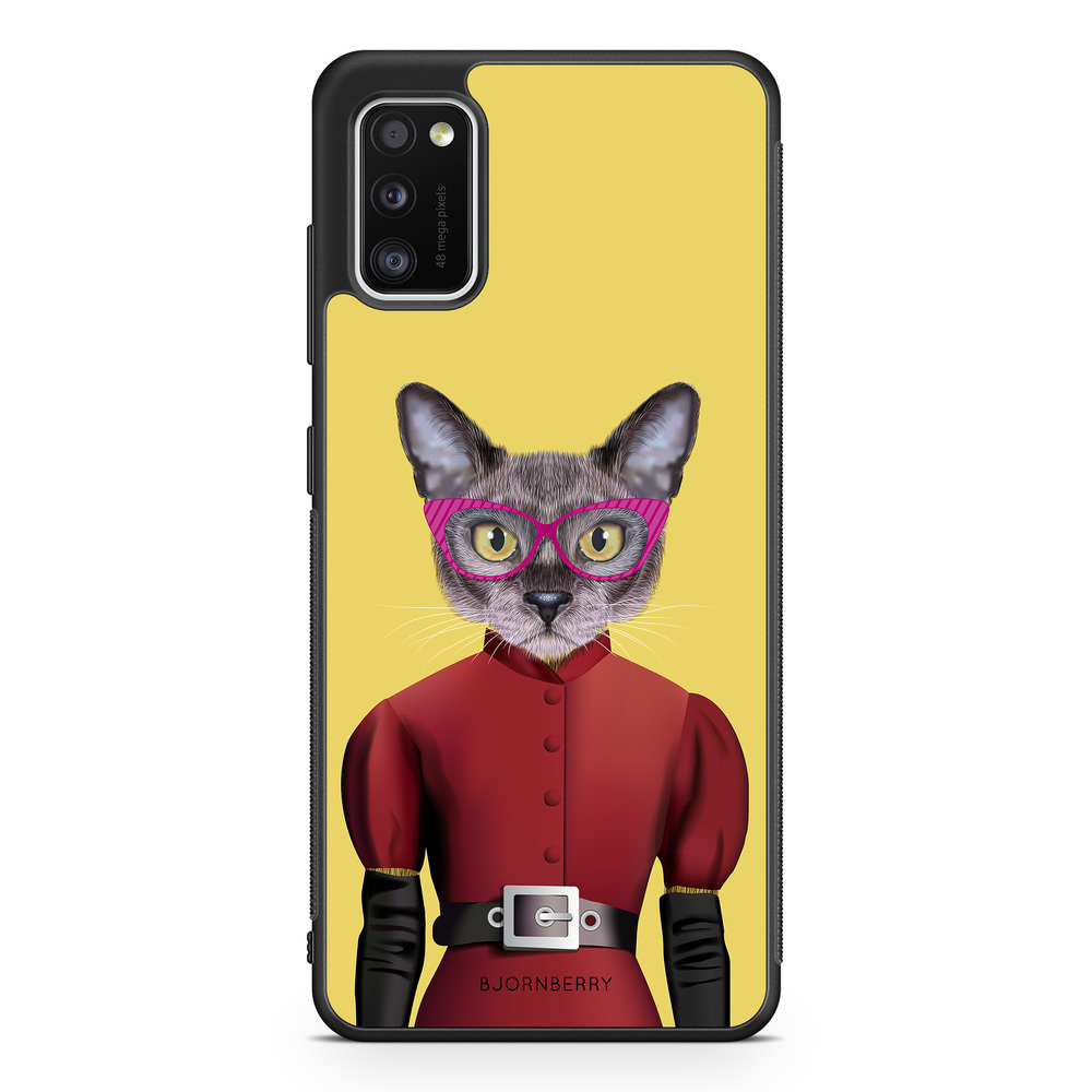 Samsung Galaxy A41 Case - Hipster Cat