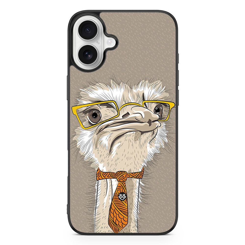 iPhone 16 Plus Case - Hipster Ostrich