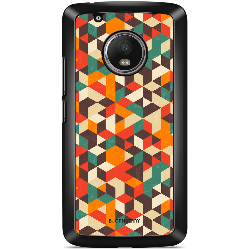Moto G5 Plus Case - Retro Geometric