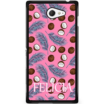 Sony Xperia M2 Aqua Skal Custom - Tropiskt Namn