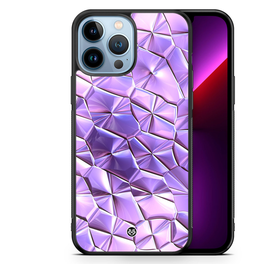 iPhone 13 Pro Max Case - Purple Crystal