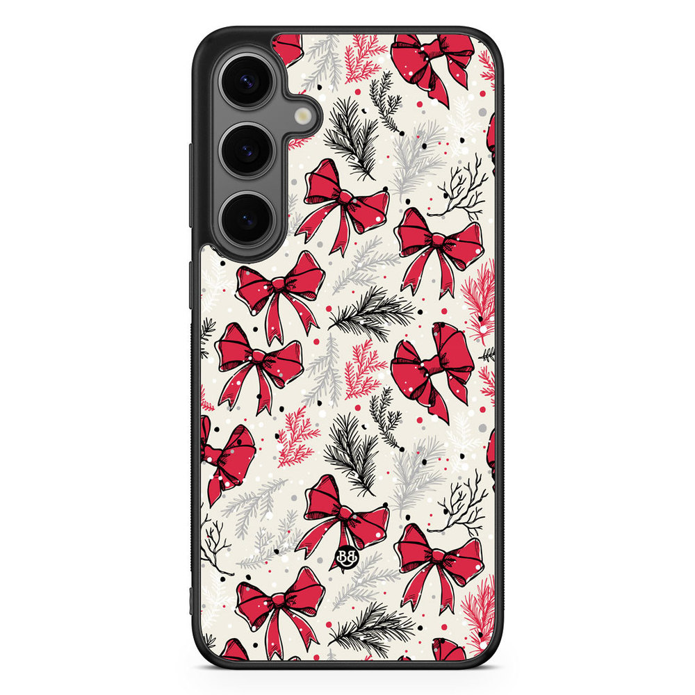 Samsung Galaxy S24 Plus Case - Christmas Bows