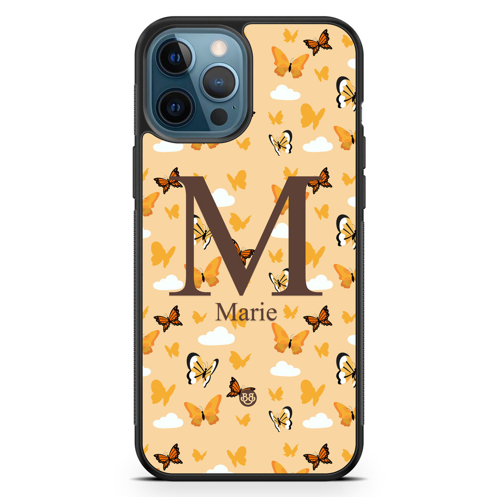 iPhone 12 Pro Custom Case - AWAKEN - Orange Butterfly