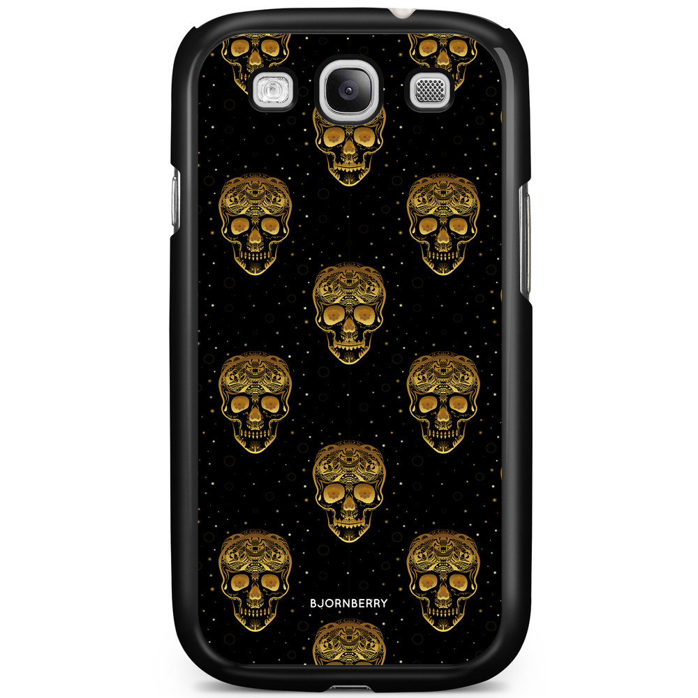 Samsung Galaxy S3 Mini Case - Gold Skulls