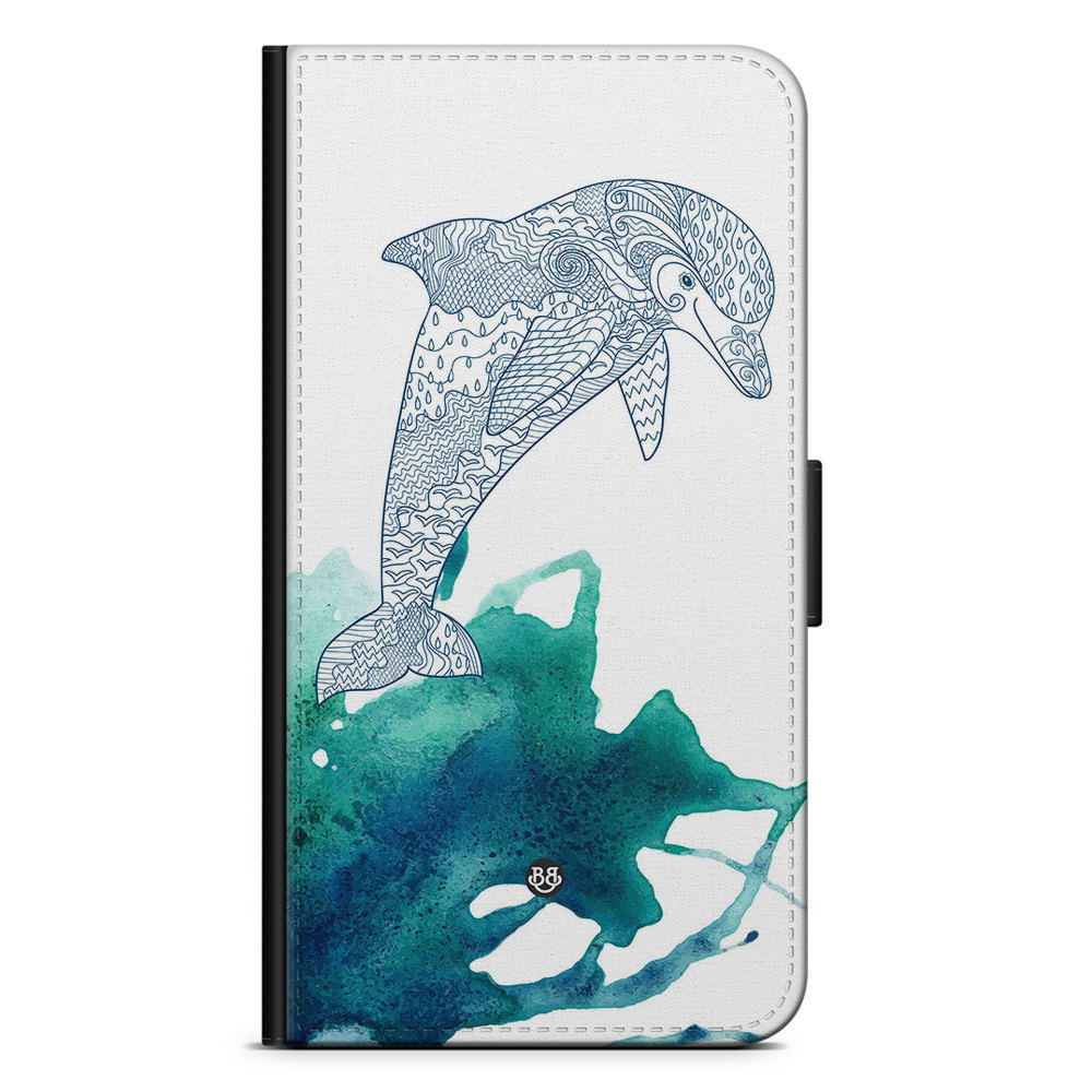 Samsung Galaxy S23 Plus Wallet Case - Mandala Dolphin