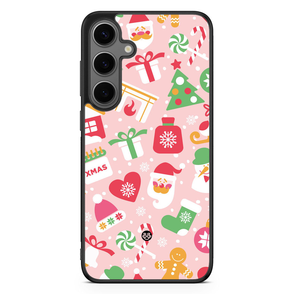 Samsung Galaxy S24 Plus Case - Pink Christmas