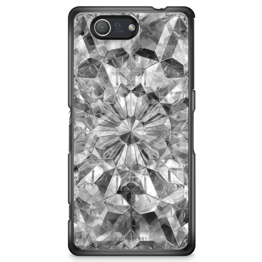 Sony Xperia Z3 Compact Case - Grey Crystals