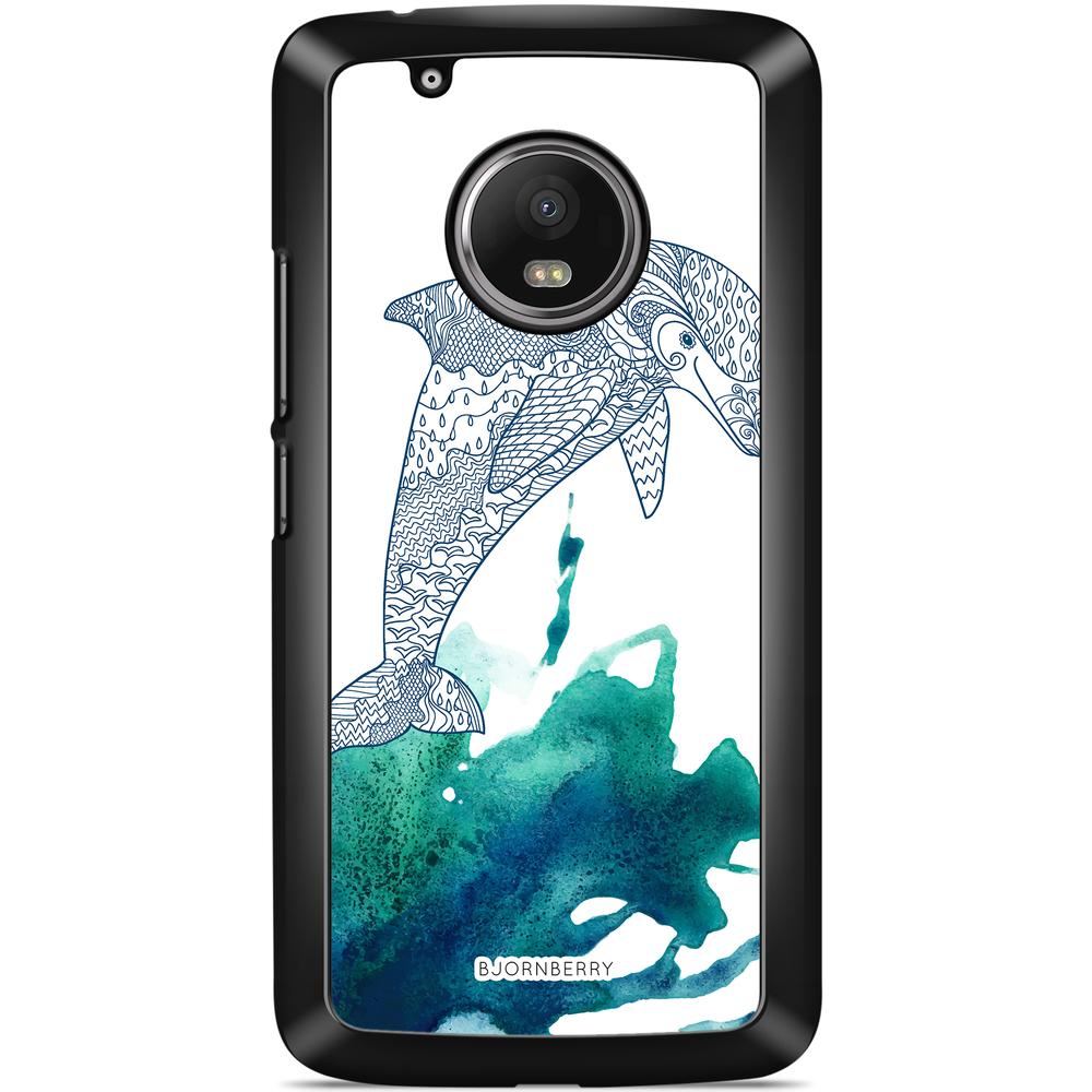 Moto G5 Plus Case - Mandala Dolphine