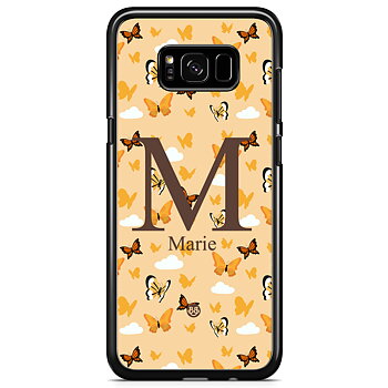 Samsung Galaxy S8 Skal Custom - AWAKEN - Orange Butterfly