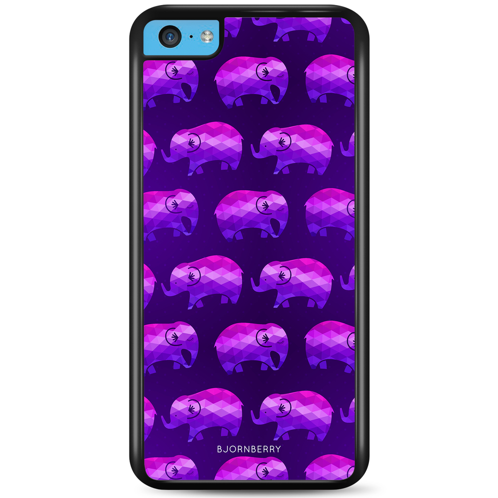 iPhone 5C Case - Purple Elephant