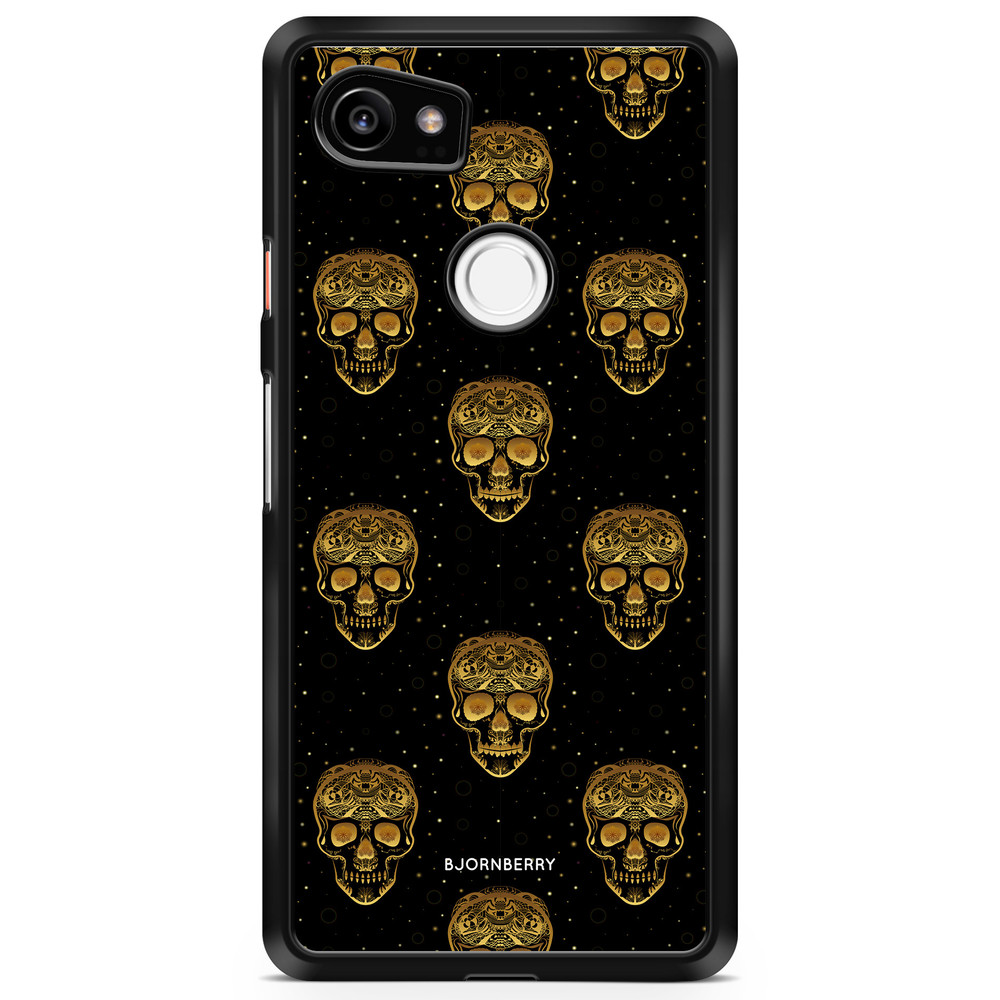 Google Pixel 2 XL Case - Gold Skulls