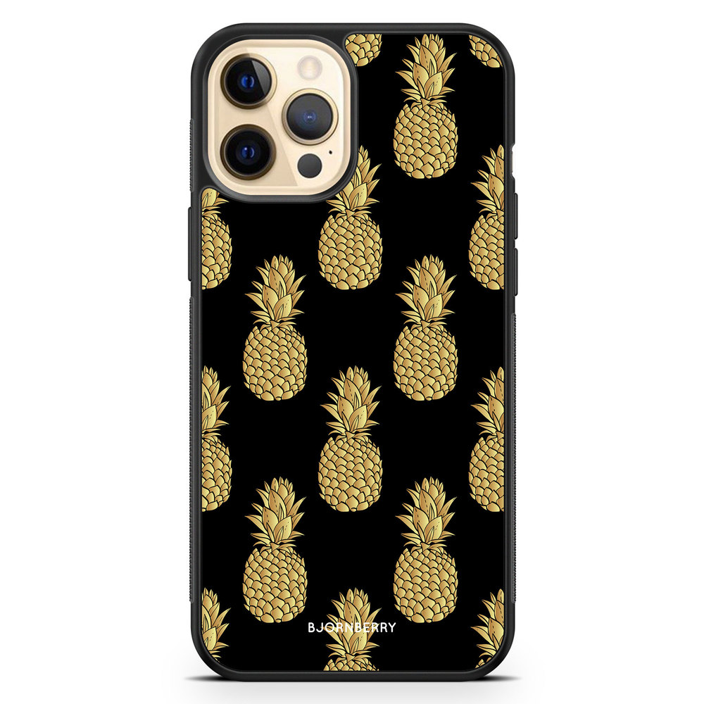 iPhone 12 Pro Max Case - Gold Pineapples