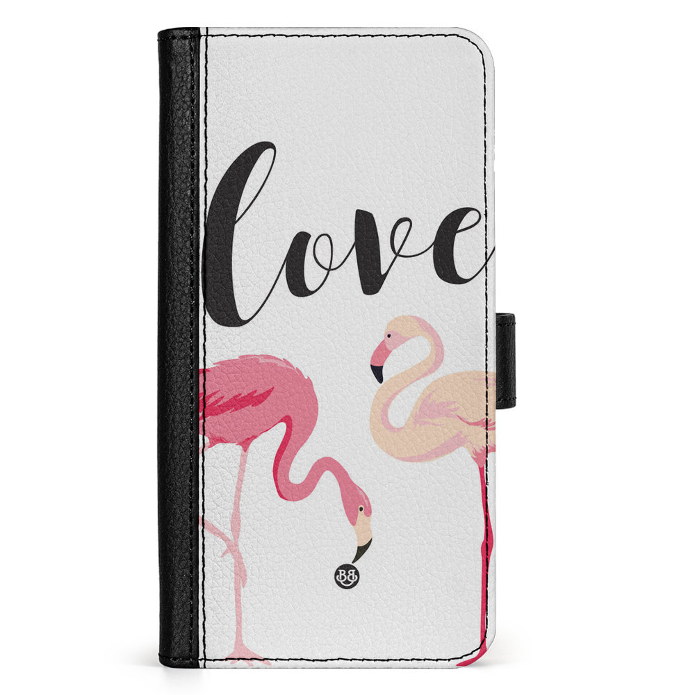 Google Pixel 9 Pro XL Wallet Case - Love Flamingo