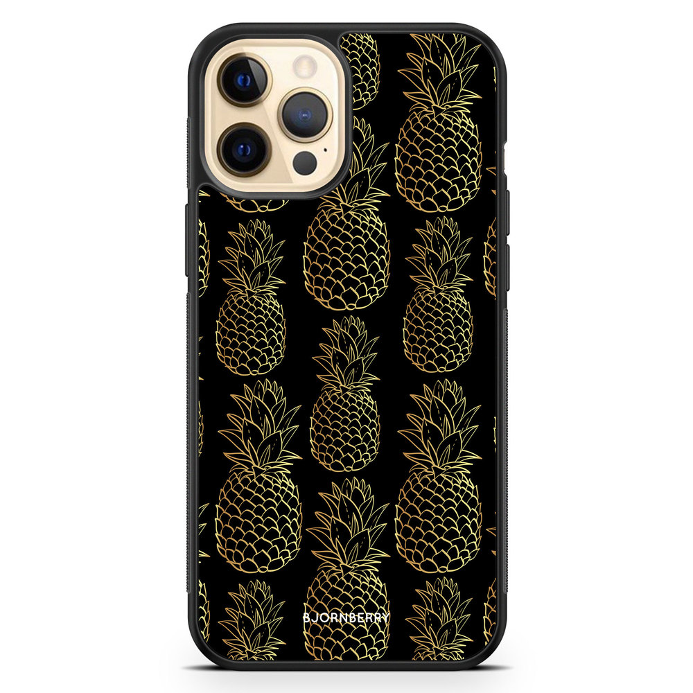 iPhone 12 Pro Max Case - Gold Pineapples