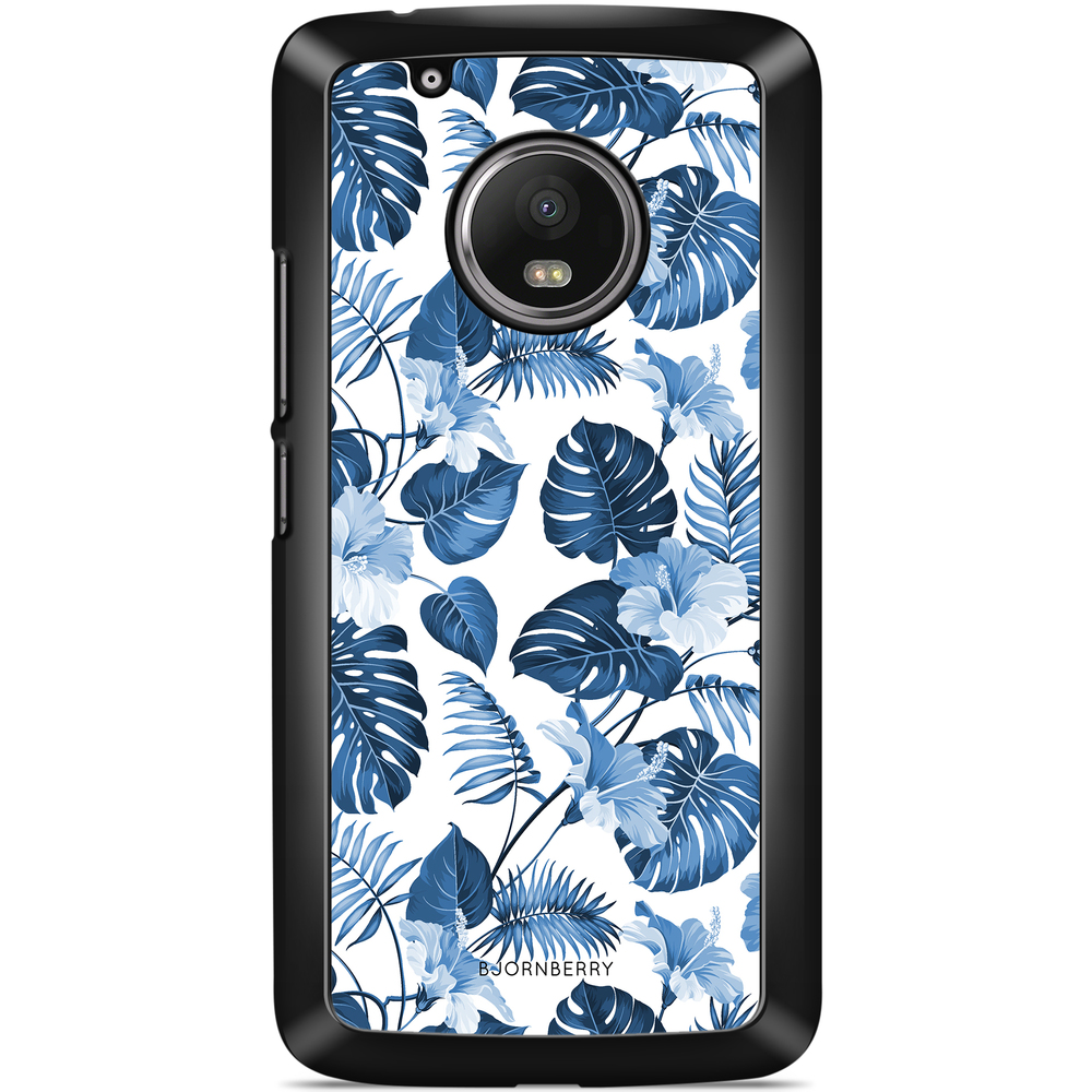 Moto G5 Plus Case - Blue Flowers