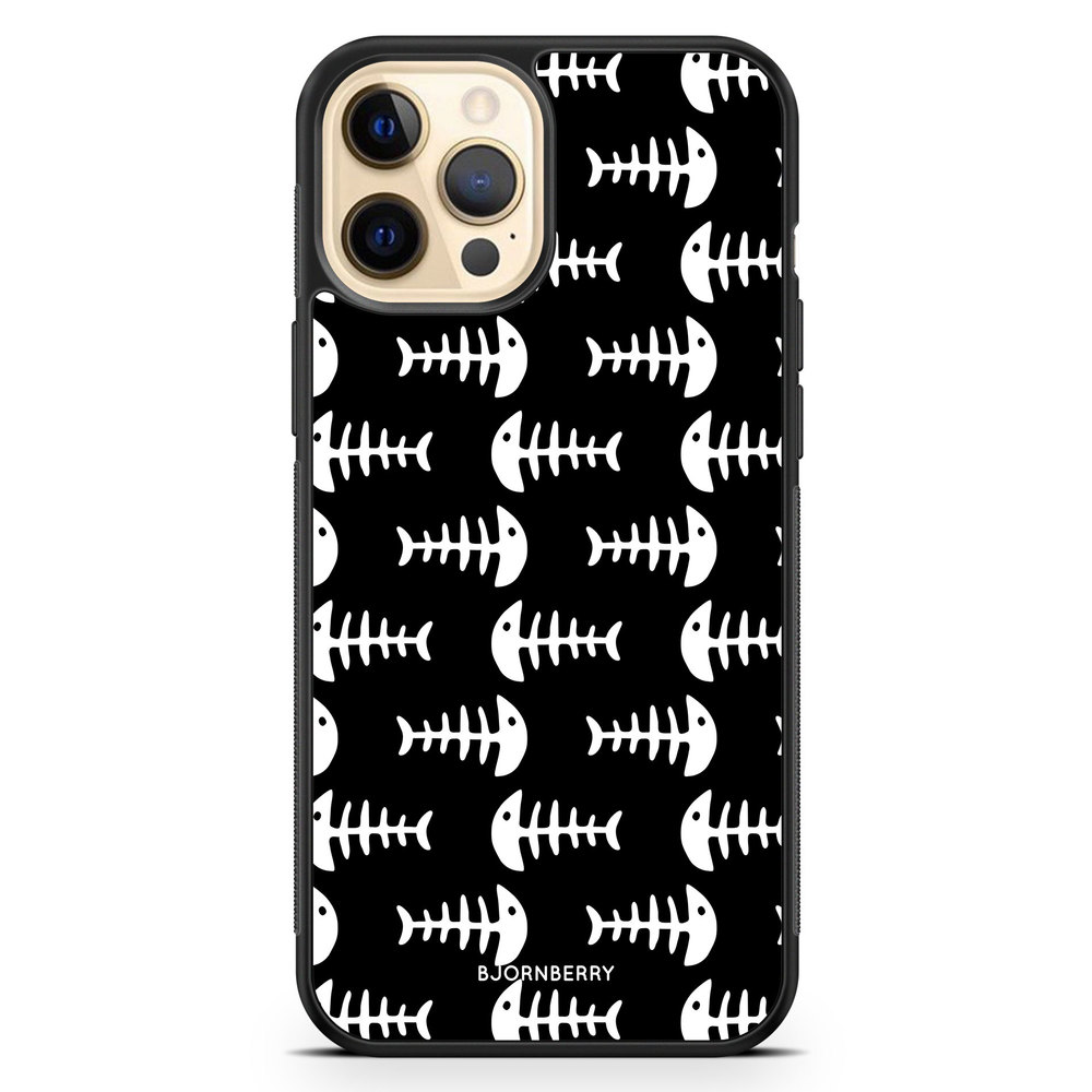 iPhone 12 Pro Max Case - Fish Skeleton