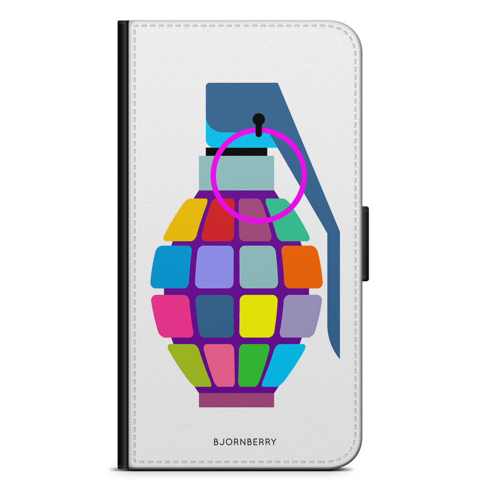 Xiaomi Mi A2 Wallet Case - Color Hand Granade
