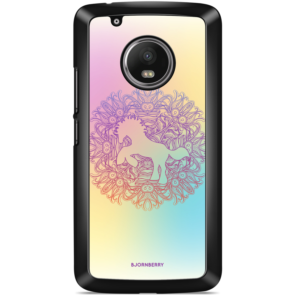 Moto G5 Plus Case - Rainbow Unicorn