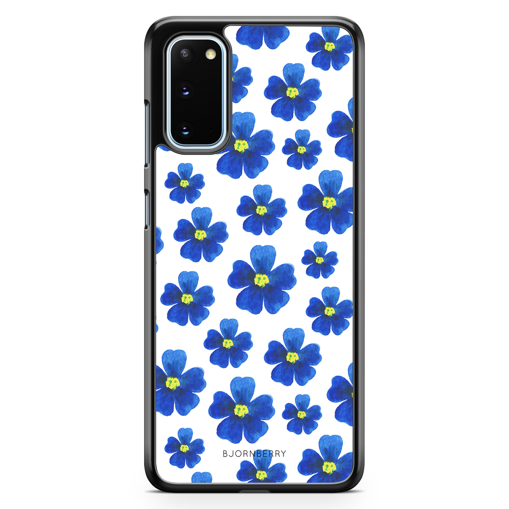 Samsung Galaxy S20 Case - Blue Flowers
