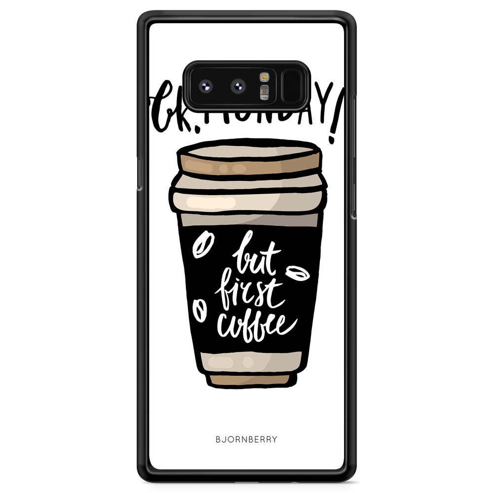 Samsung Galaxy Note 8 Case - But First Coffee