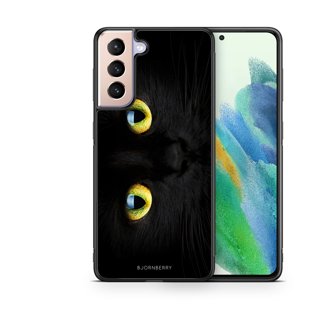 Samsung Galaxy S21 FE 5G Case - Black Cat Close Up