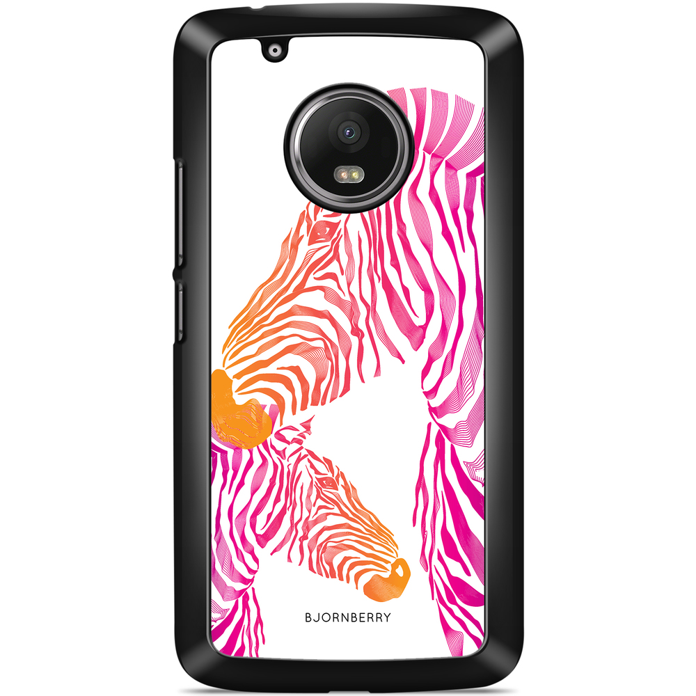 Moto G5 Plus Case - Pink Zebras