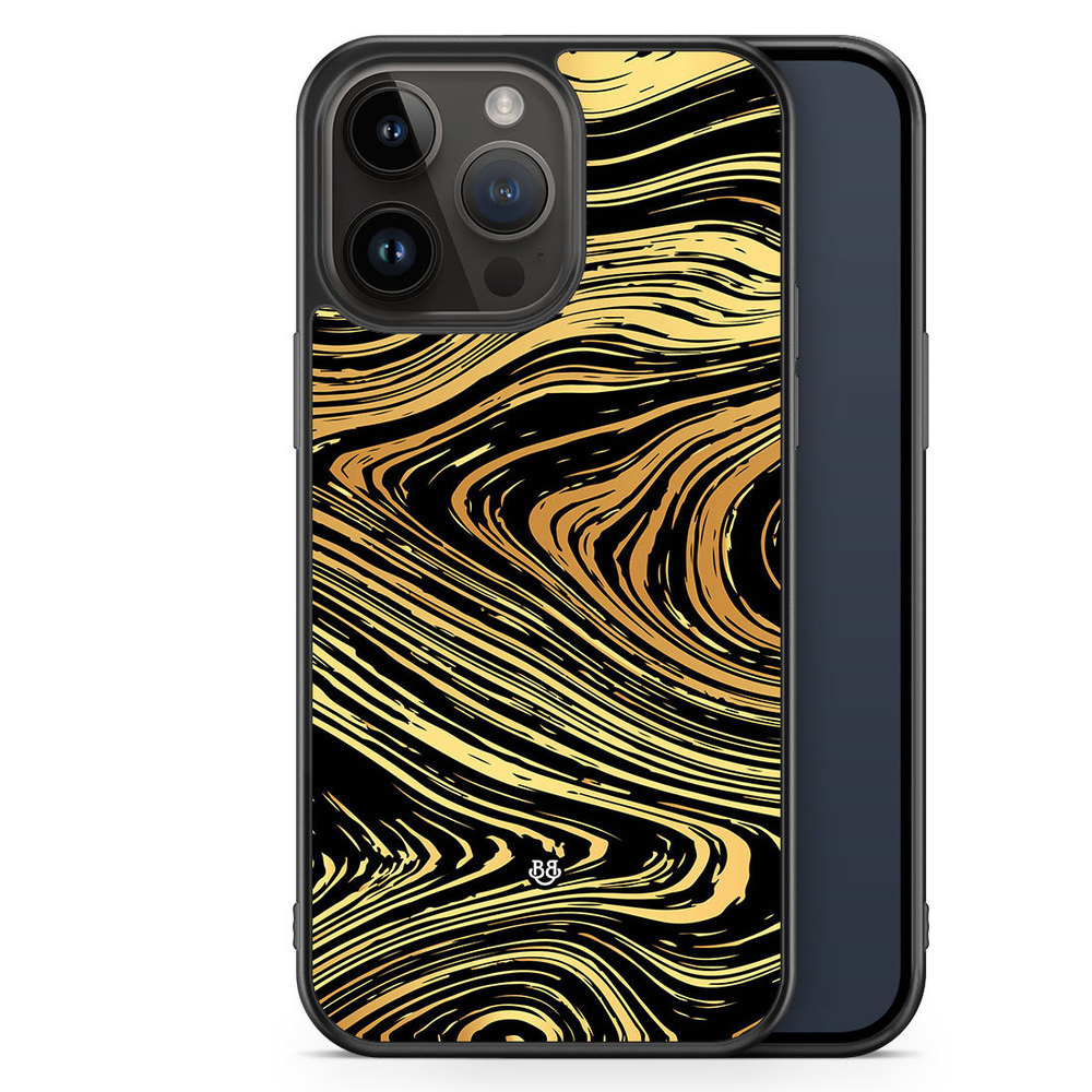 iPhone 14 Pro Max Case - Gold Marble
