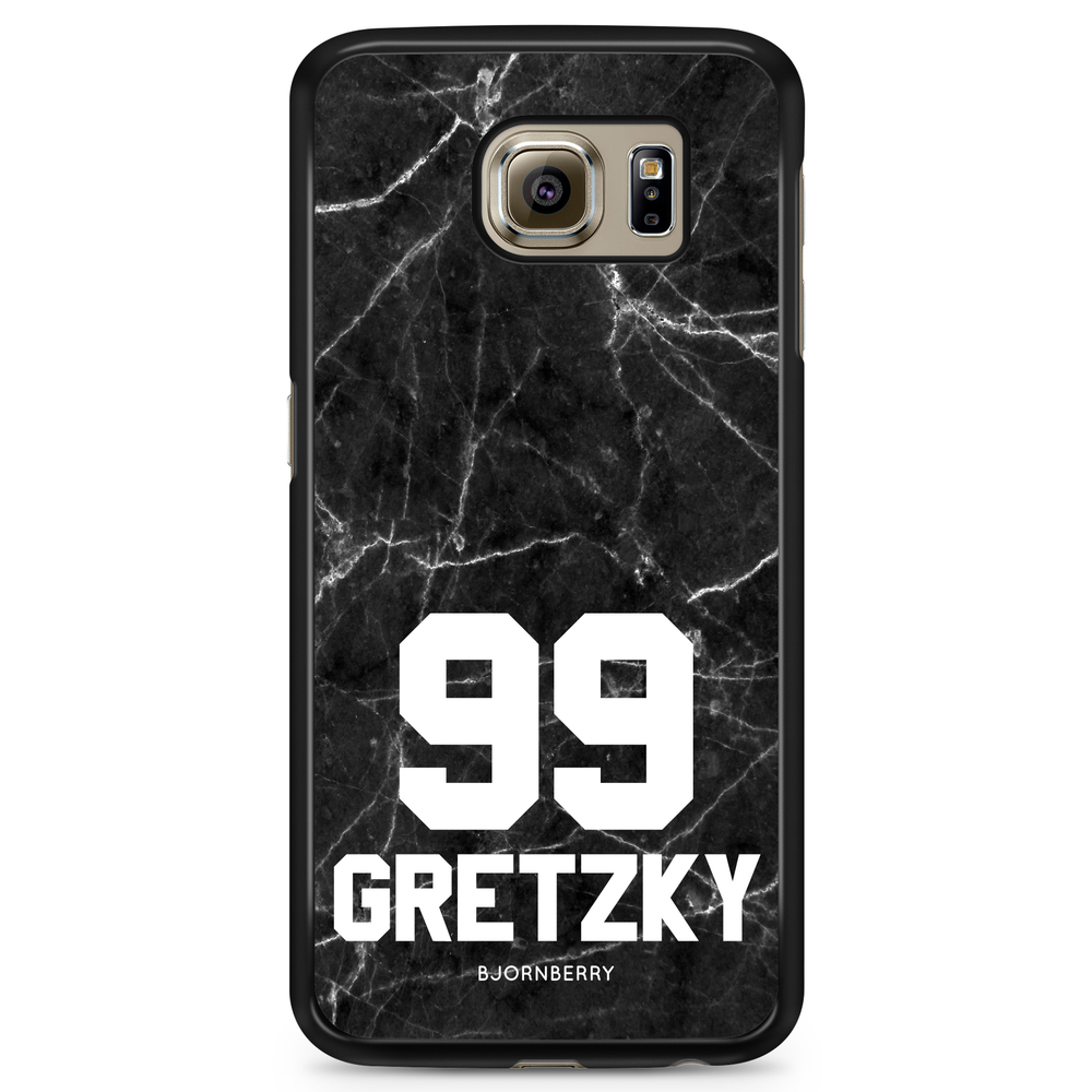 Samsung Galaxy S6 Case Custom - Black Marble Number