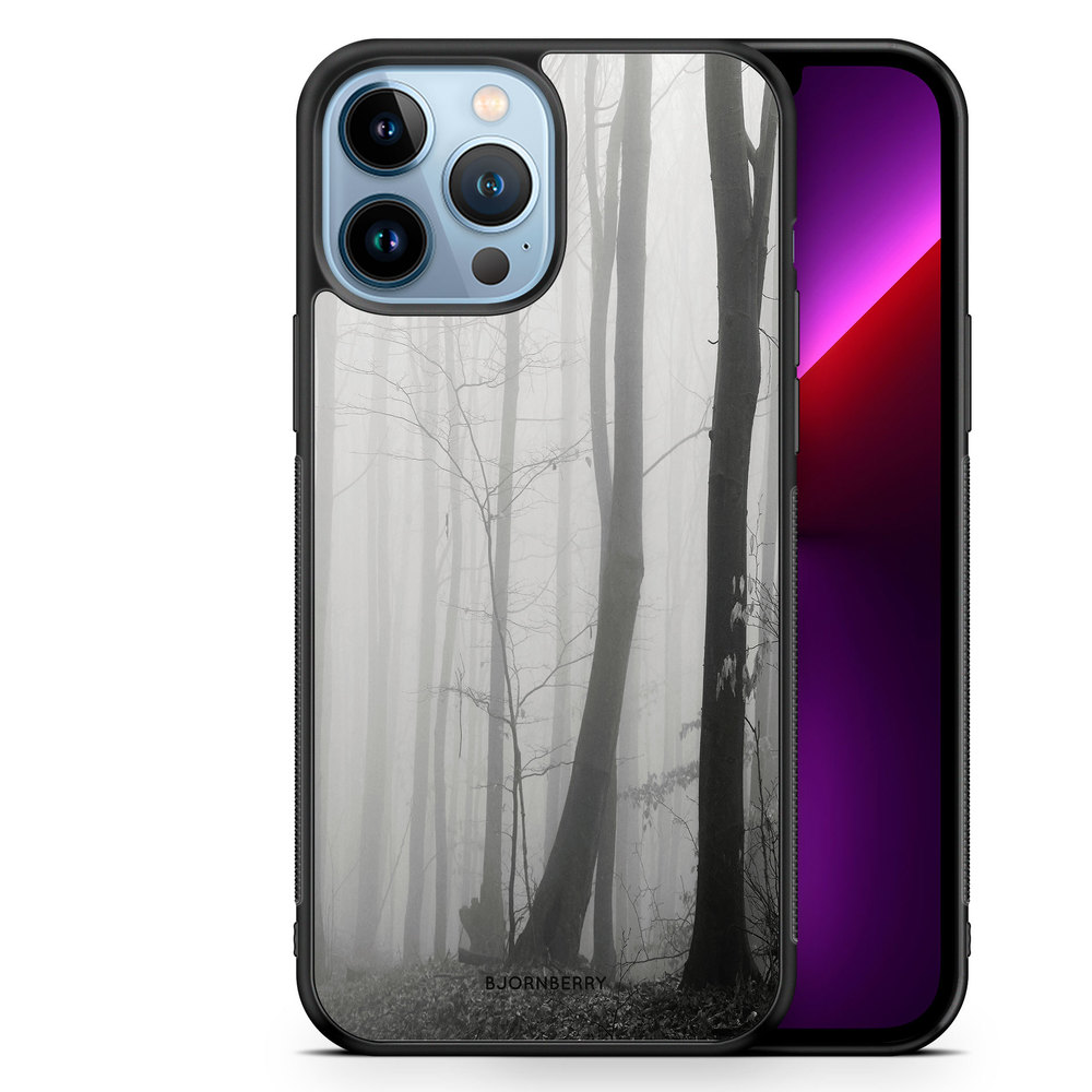 iPhone 13 Pro Max Case - Black/White Autumn