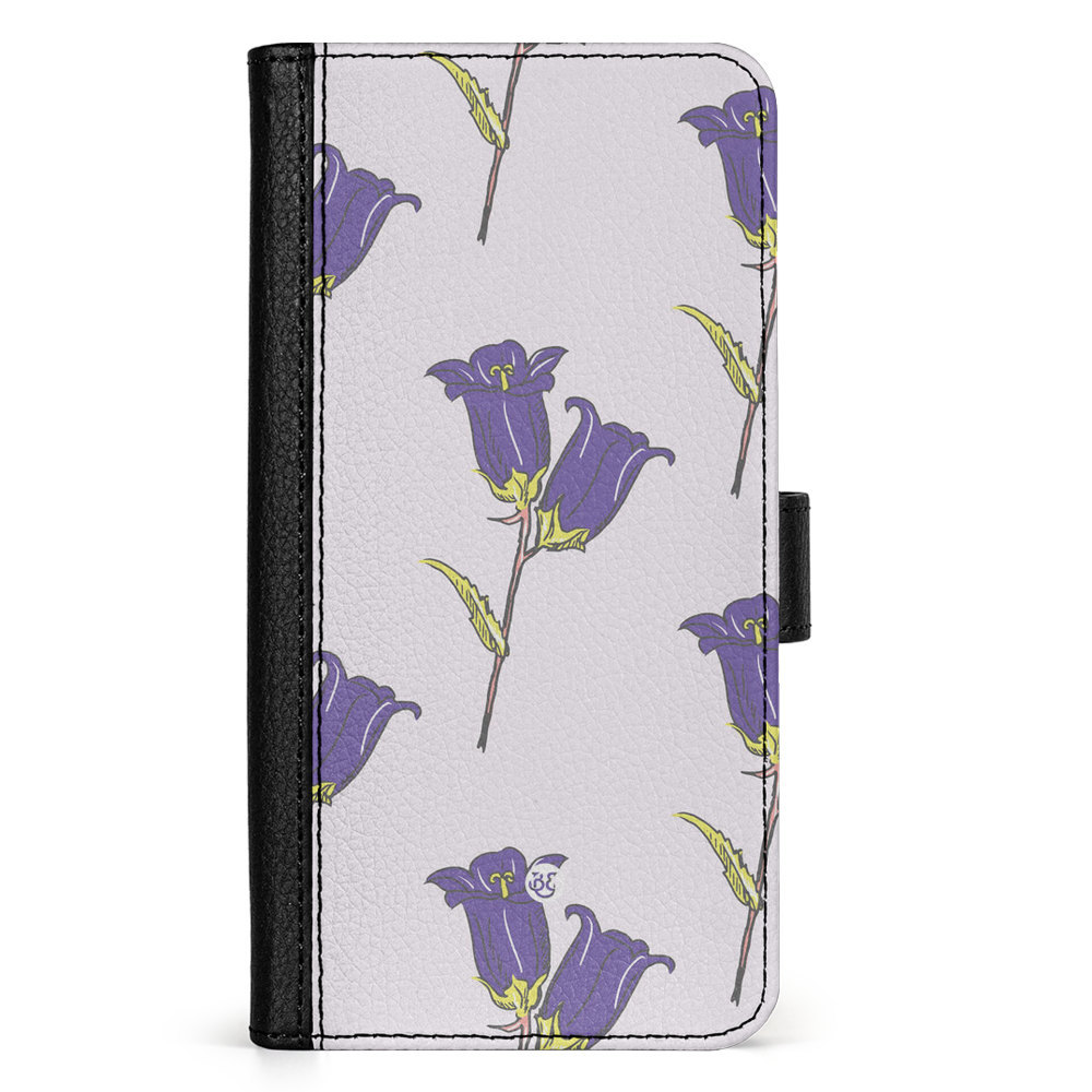 Google Pixel 9 Pro XL Wallet Case - Wild Purple Flowers