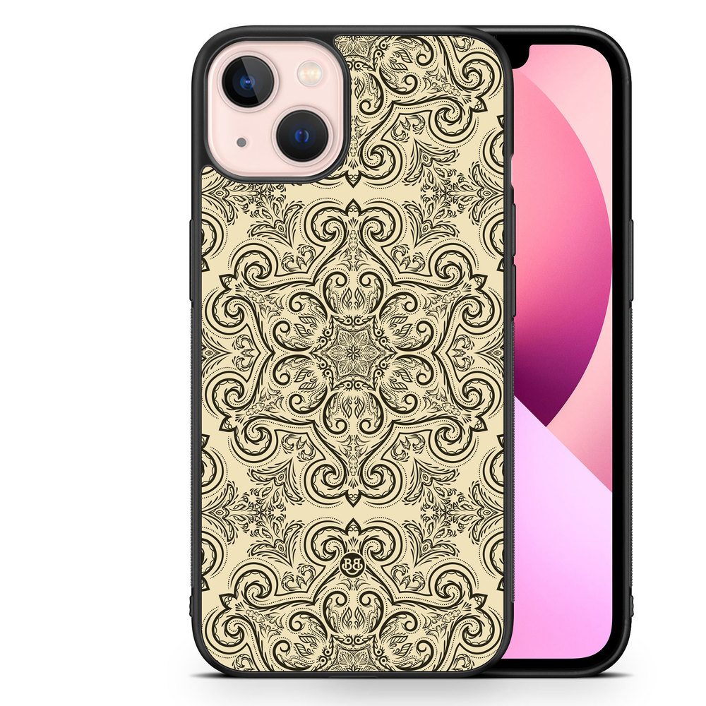 iPhone 13 Case - Beige Retro Pattern