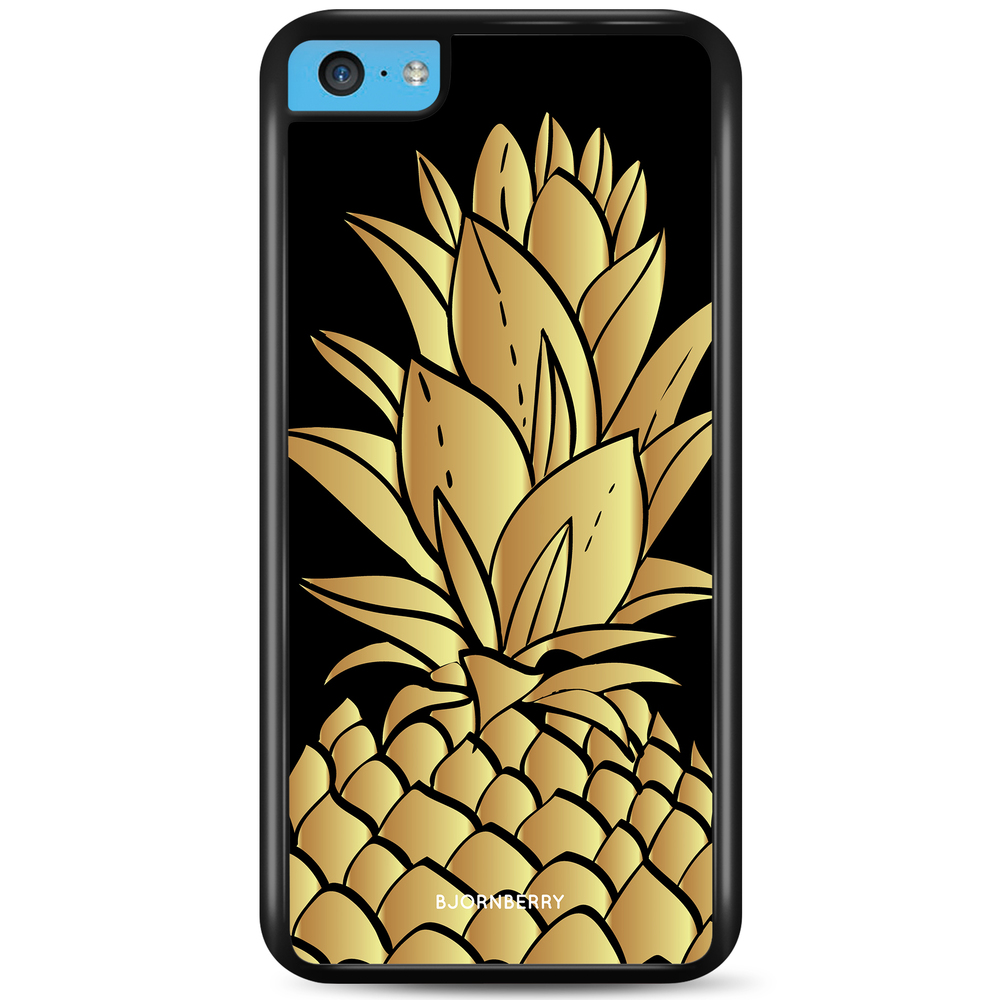 iPhone 5C Case - Gold Pineapple