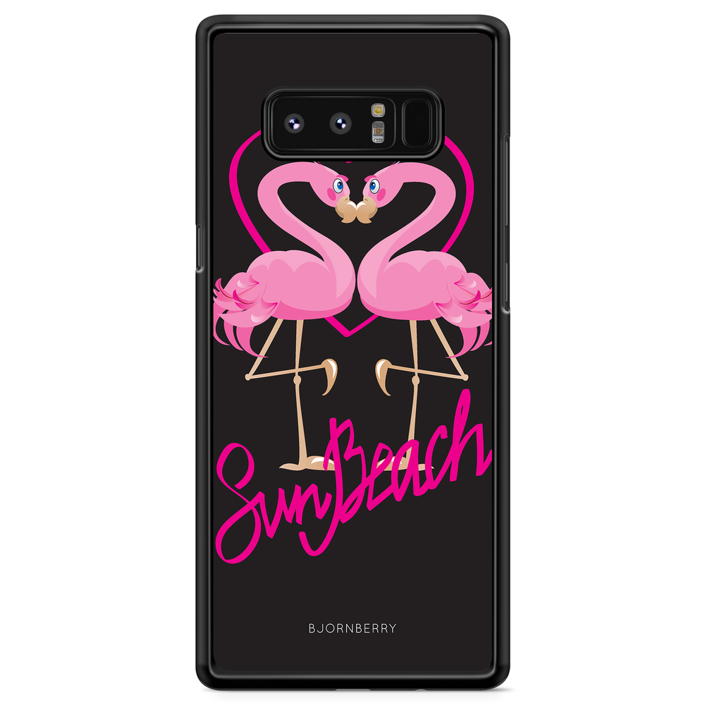 Samsung Galaxy Note 8 Case - Sun Beach Flamingo