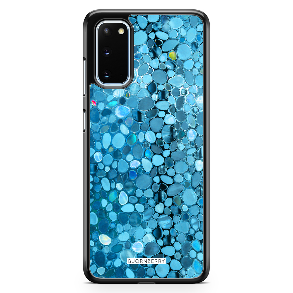 Samsung Galaxy S20 Case - Stained Glass Blue