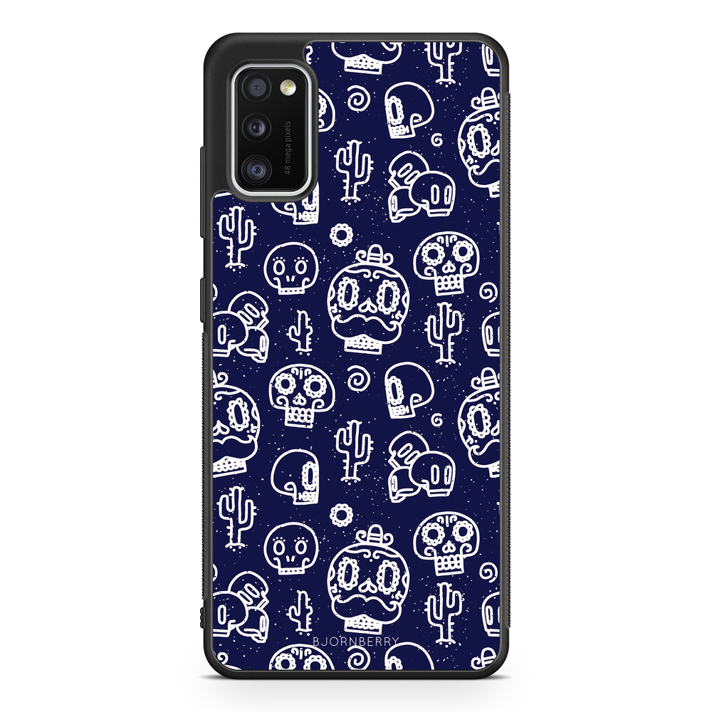 Samsung Galaxy A41 Case - Oldschool Skulls