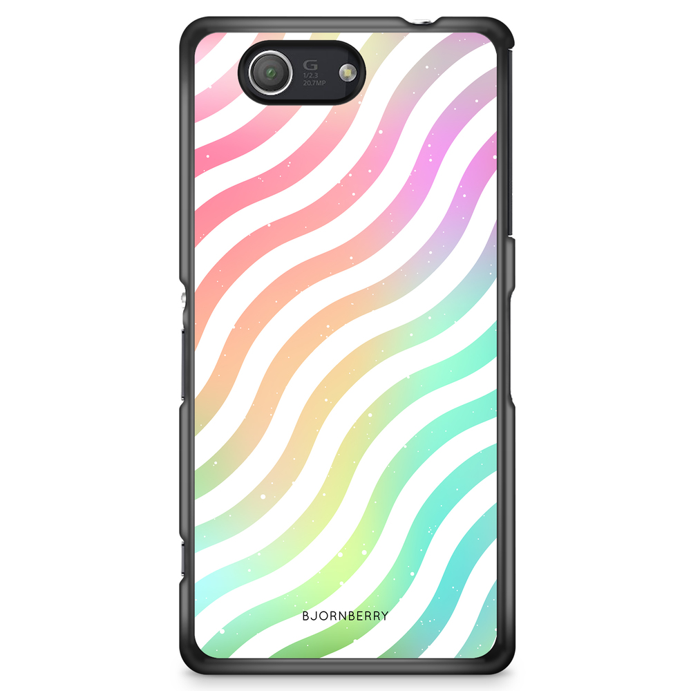 Sony Xperia Z3 Compact Case - Wavy Rainbow