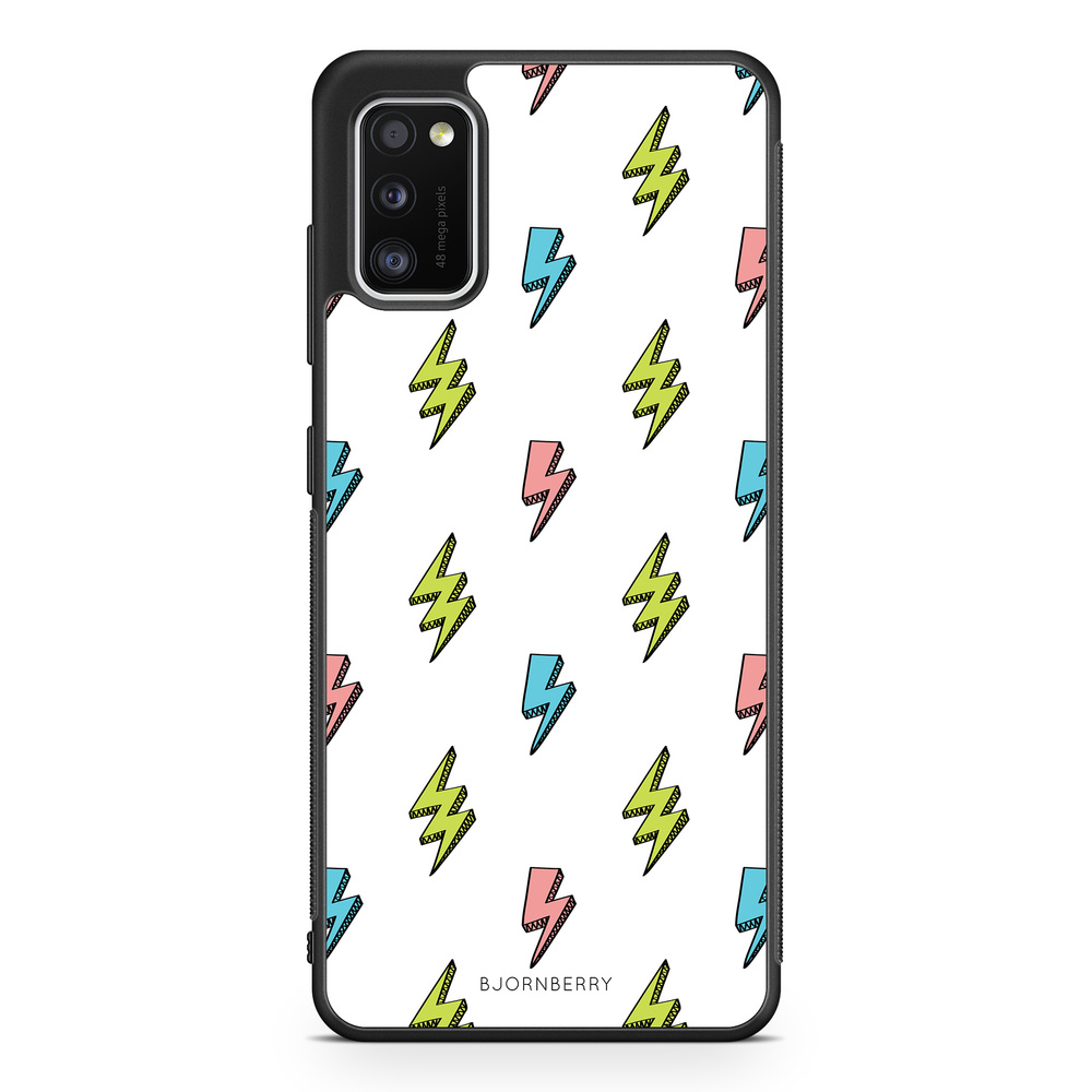 Samsung Galaxy A41 Case - Lightning Bolts