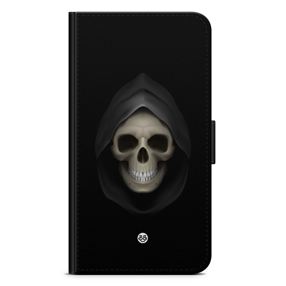 Xiaomi 12 Pro Wallet Case - Black Skull