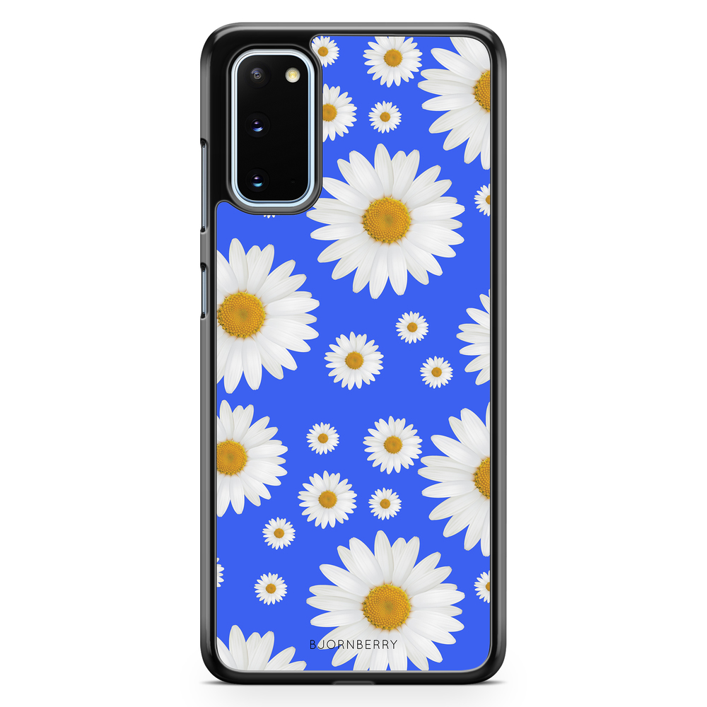 Samsung Galaxy S20 Case - Blue Daisy Flowers