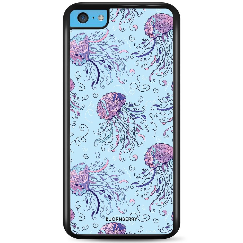 iPhone 5C Case - Cartoon Jellyfish