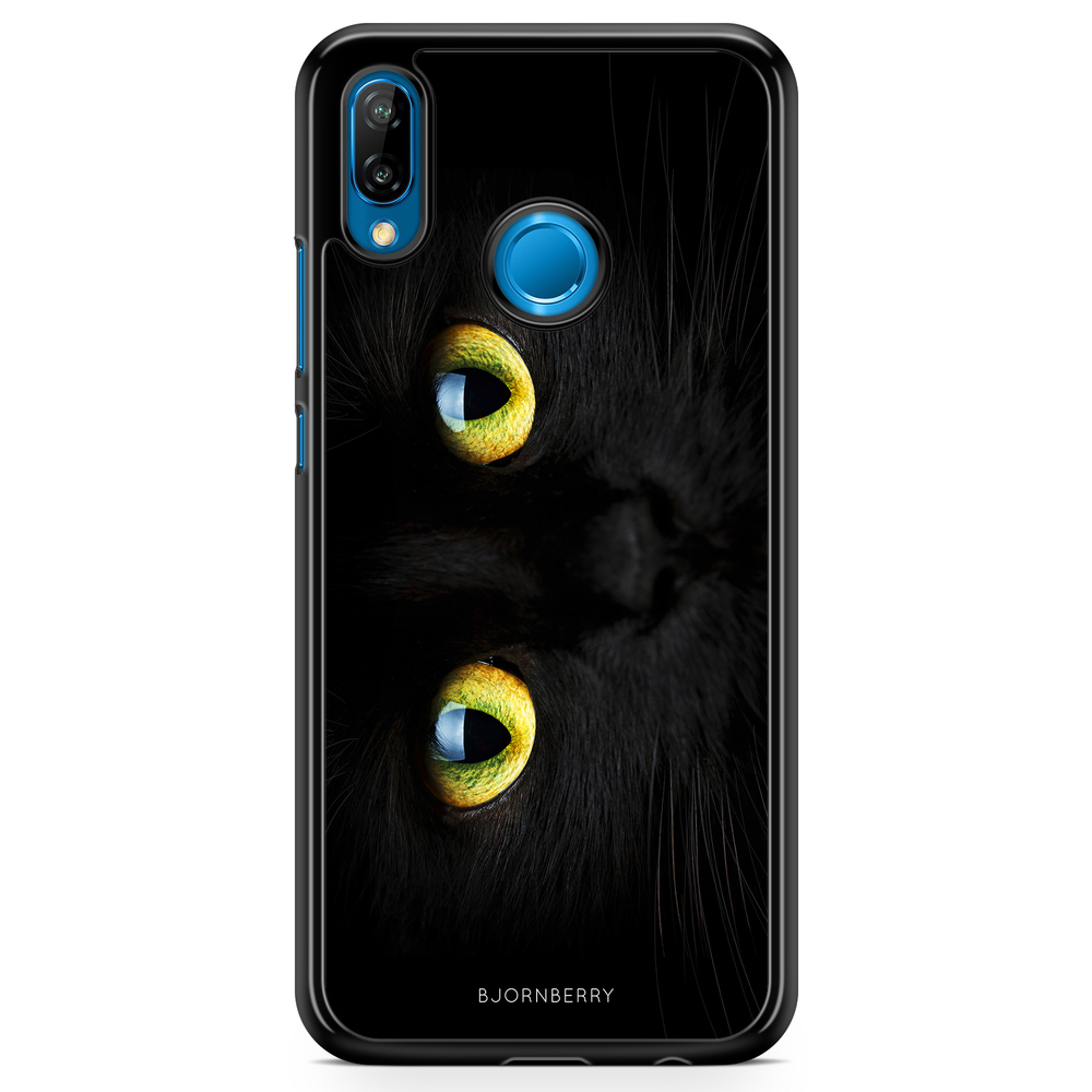 Huawei P20 Lite Case - Black Cat Close Up
